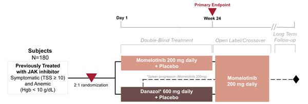 Study design of the phase 3 MOMENTUM trial